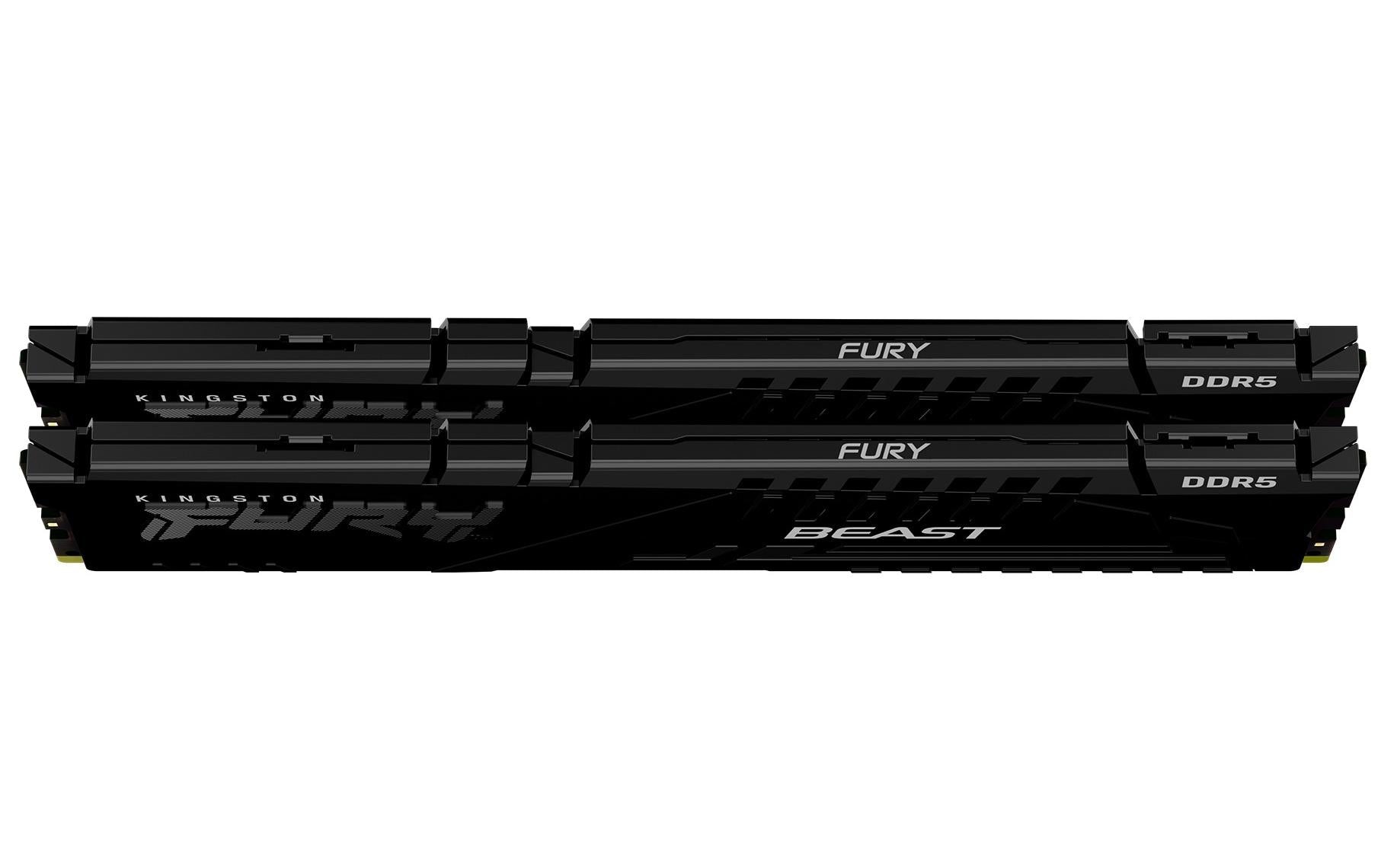 Kingston Technology Kingston – Arbeitsspeicher FURY Beast – 64 GB (2×32 GB) DDR5 6000 MT/s CL36, 288‑pin DIMM, Schwarz