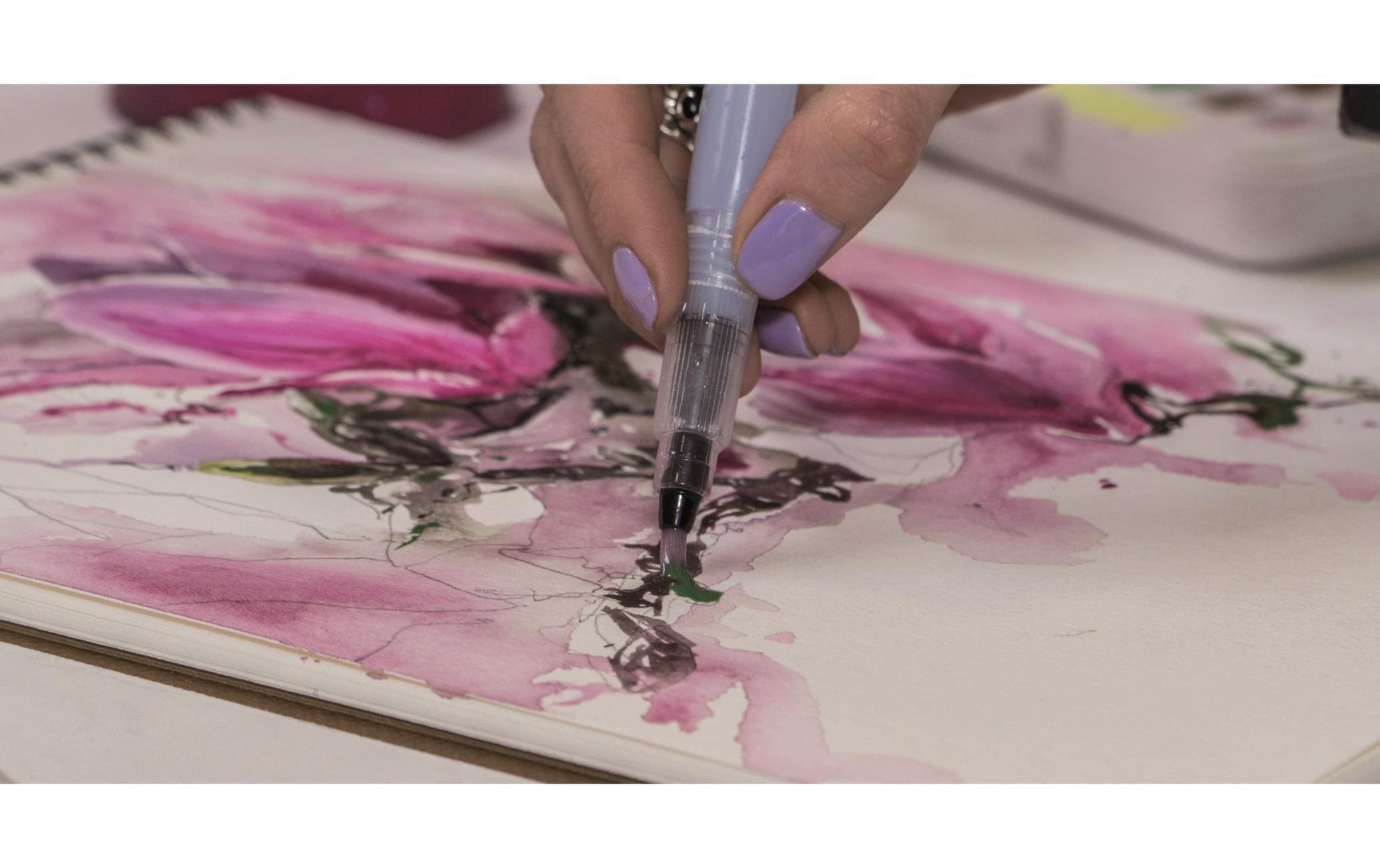 Sakura Koi Aquarellfarbe – Mehrfarbig – 12 Farben, Palette, mit Pinsel – für Papier