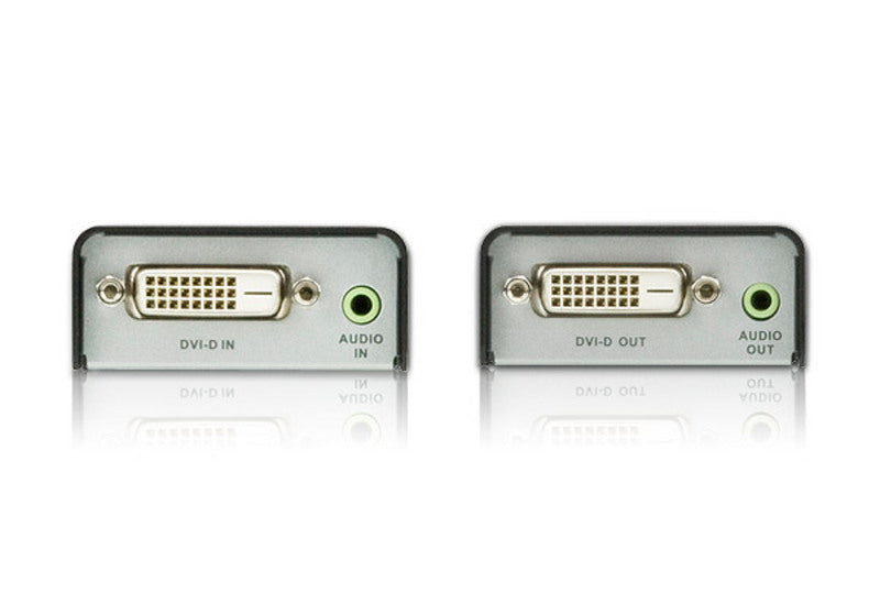 ATEN DVI- & Audio-Extender-Set, über Cat5e, 1× DVI-D In / 1× DVI-D Out, 1920 × 1200, 60 m, HDCP, Schwarz