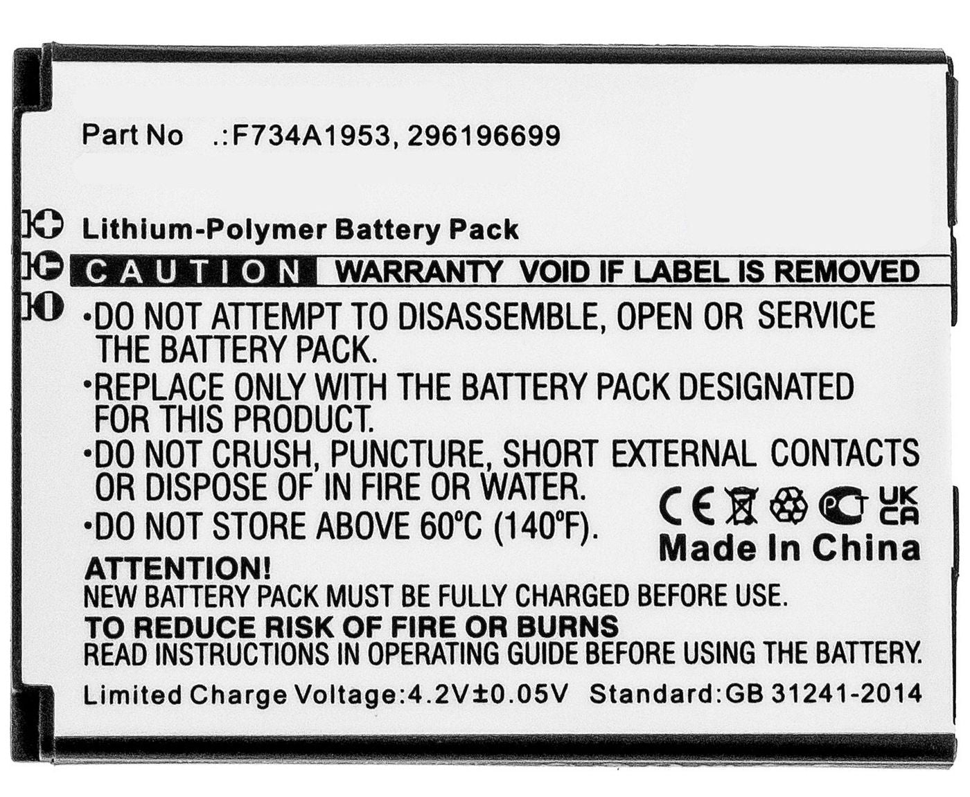 CoreParts Ersatzakku MBXPOS-BA0550 – Li-Ion, 1800 mAh, 3,7 V