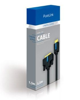PureLink CS1300-015 HDMI zu DVI-D Kabel – 1920 × 1200, 1,5 m, vergoldete Kontakte, Schwarz