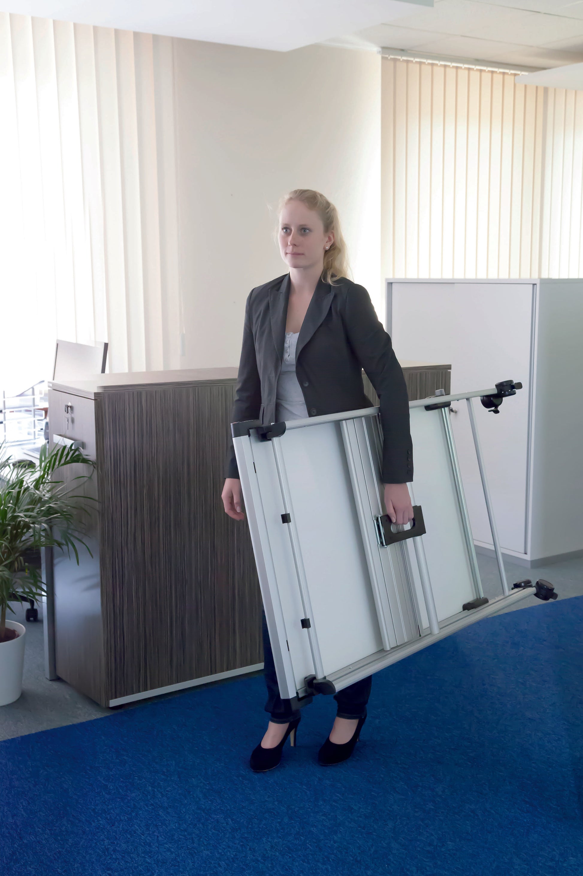 MAULpro Flipchart mobil, magnetisch – 69 × 96 cm