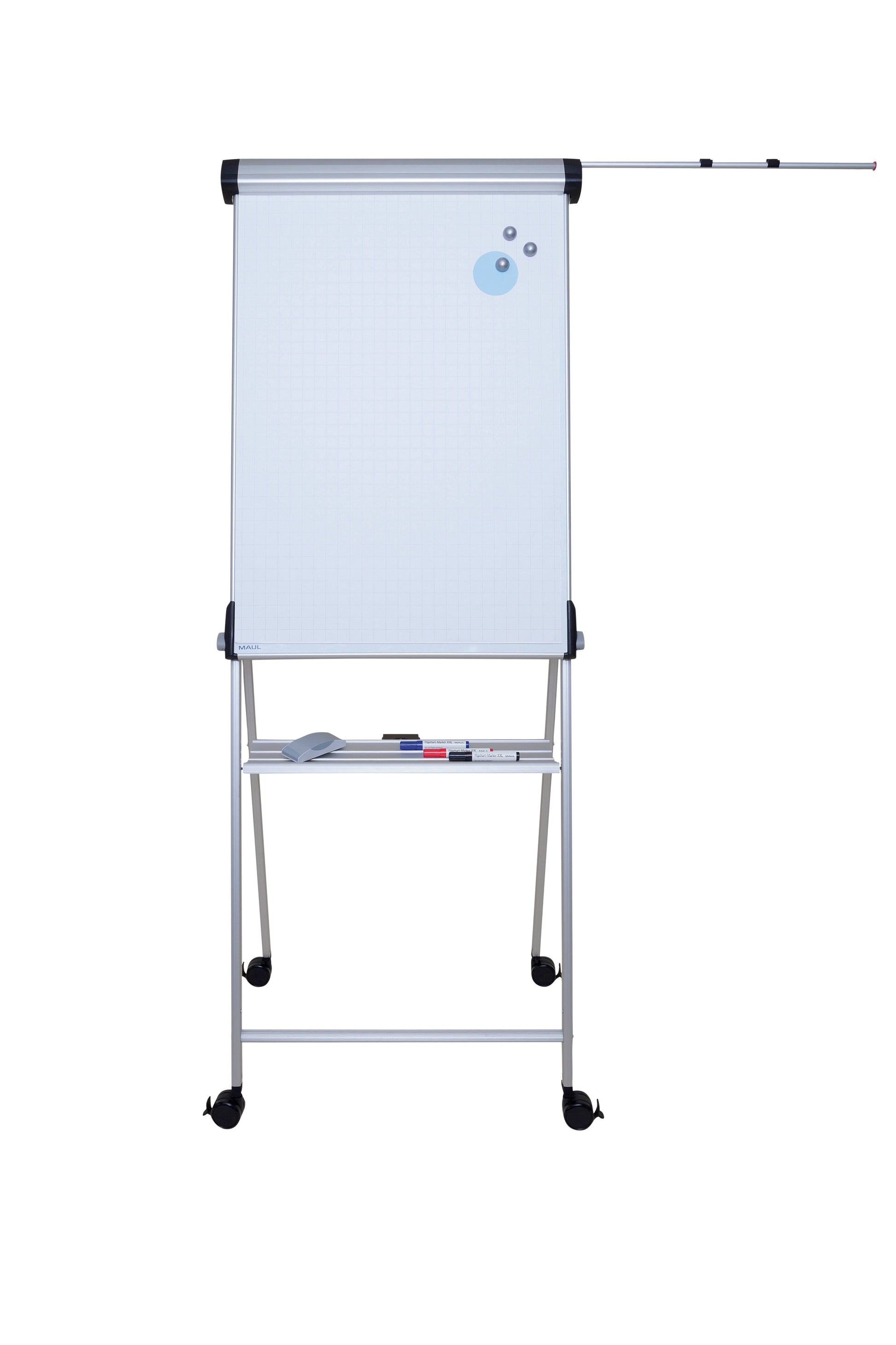 MAULpro Flipchart mobil, magnetisch – 69 × 96 cm