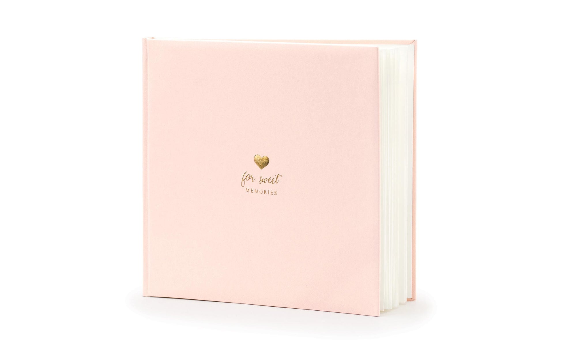 PartyDeco Gästebuch – 22 Seiten – 205 × 205 mm, rosa