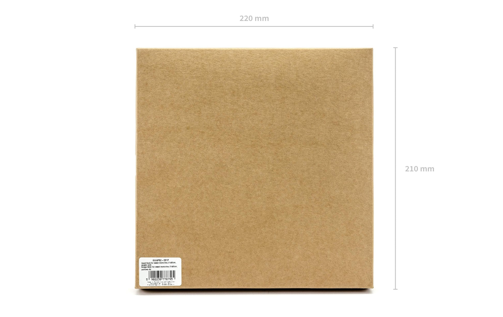 PartyDeco Gästebuch – 22 Seiten – 205 × 205 mm, rosa