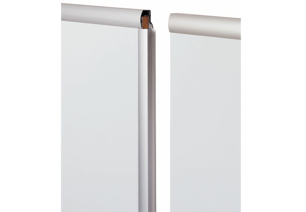MAUL Whiteboard – 120 × 90 cm, Kunststoff, magnetisch, Aluminiumrahmen, Wandmontage