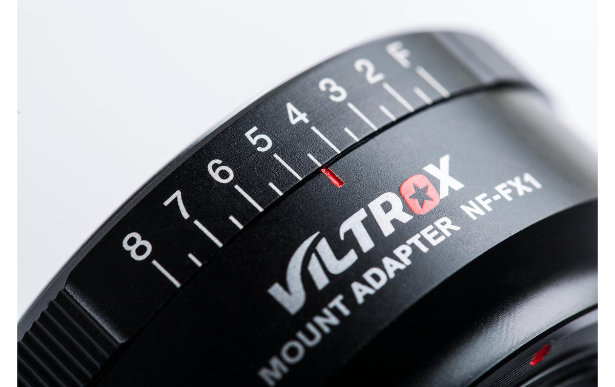 Viltrox NF-FX1 Objektivadapter – für Fujifilm X-Mount (Nikon G/D-Objektive), manuell fokussierend