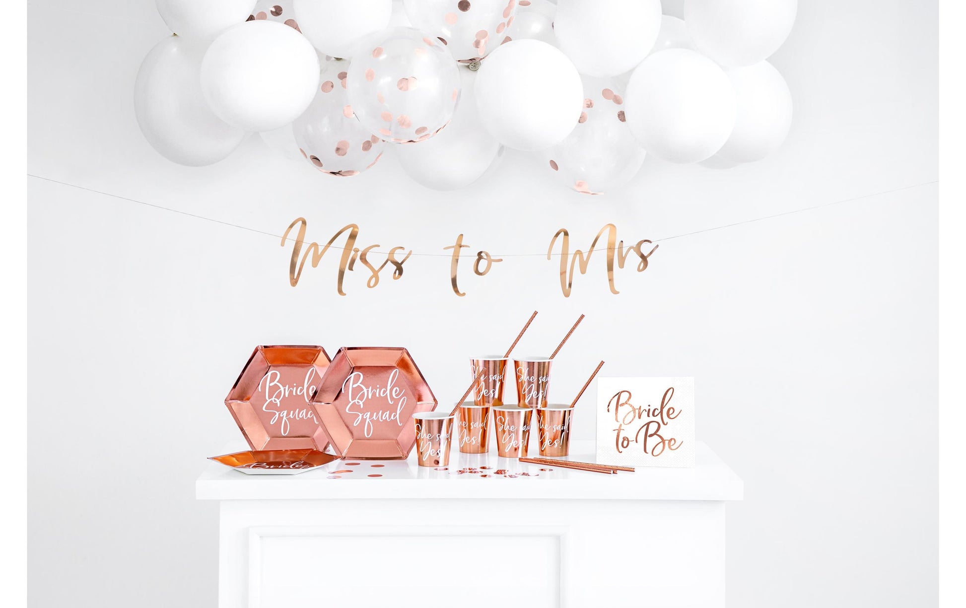 PartyDeco Servietten Bride to be – 33 × 33 cm, 3-lagig – 20 Stück