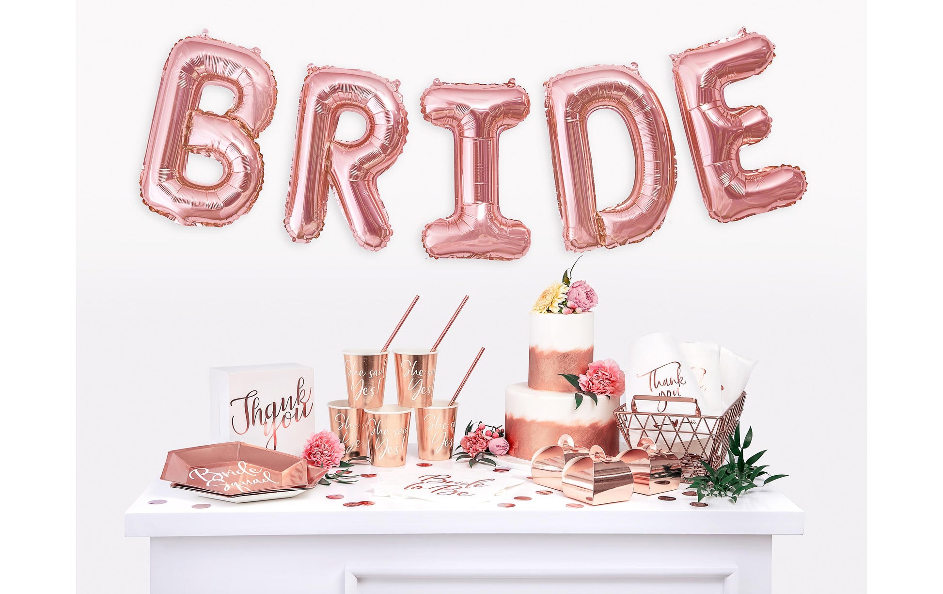 PartyDeco Servietten Bride to be – 33 × 33 cm, 3-lagig – 20 Stück