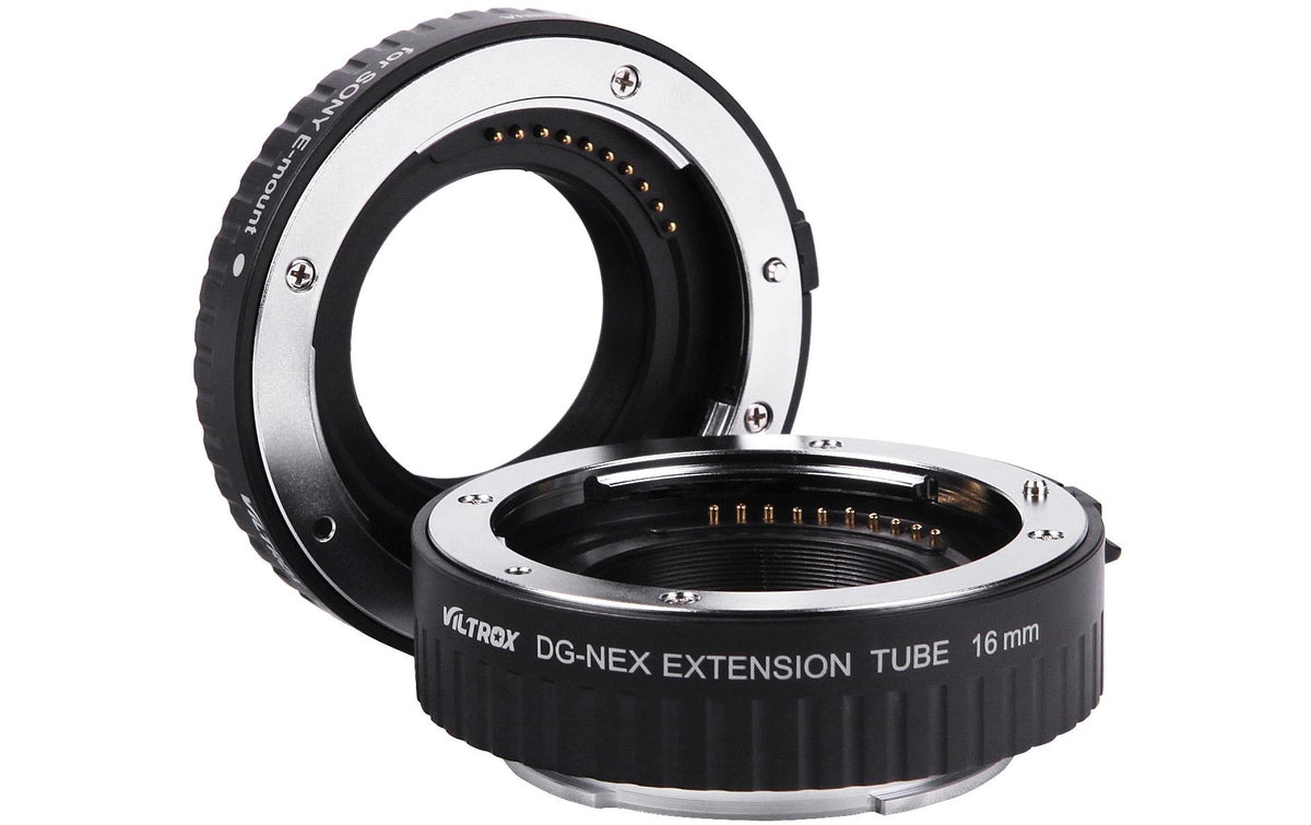 Viltrox DG-NEX Automatisches Zwischenringe-Set – für Sony E-Mount (A7, A7R, A7S u. a.) – 2er-Pack