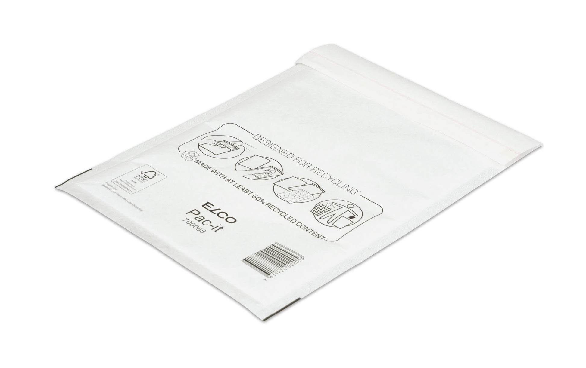 Elco Couvert 200 × 270 mm, Haftklebend, Weiss, Papier – 100 Stk.