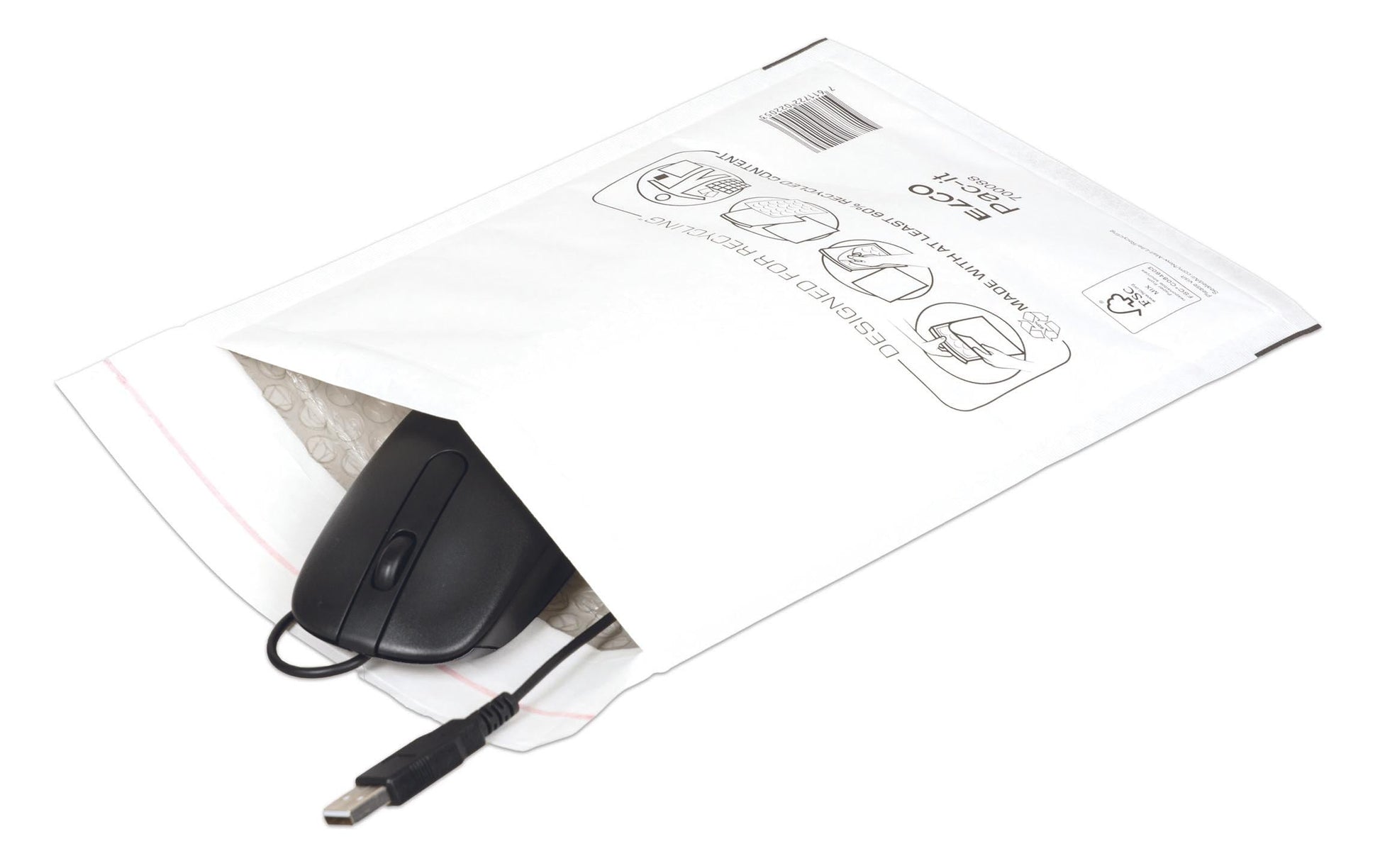 Elco Couvert 200 × 270 mm, Haftklebend, Weiss, Papier – 100 Stk.