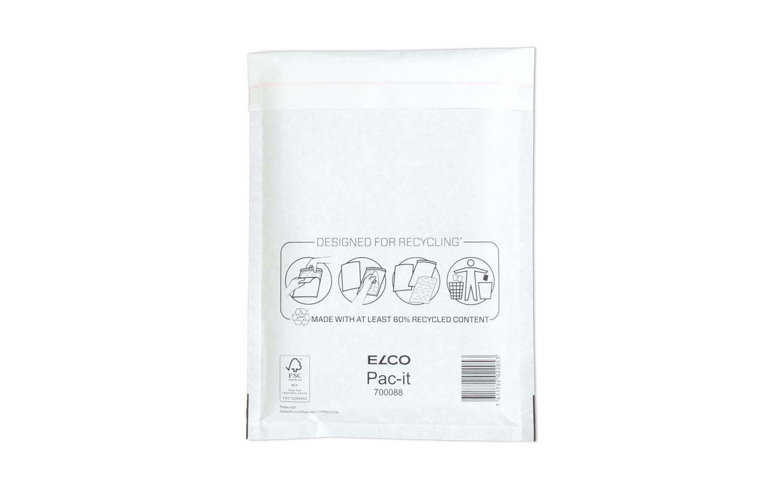 Elco Couvert 200 × 270 mm, Haftklebend, Weiss, Papier – 100 Stk.