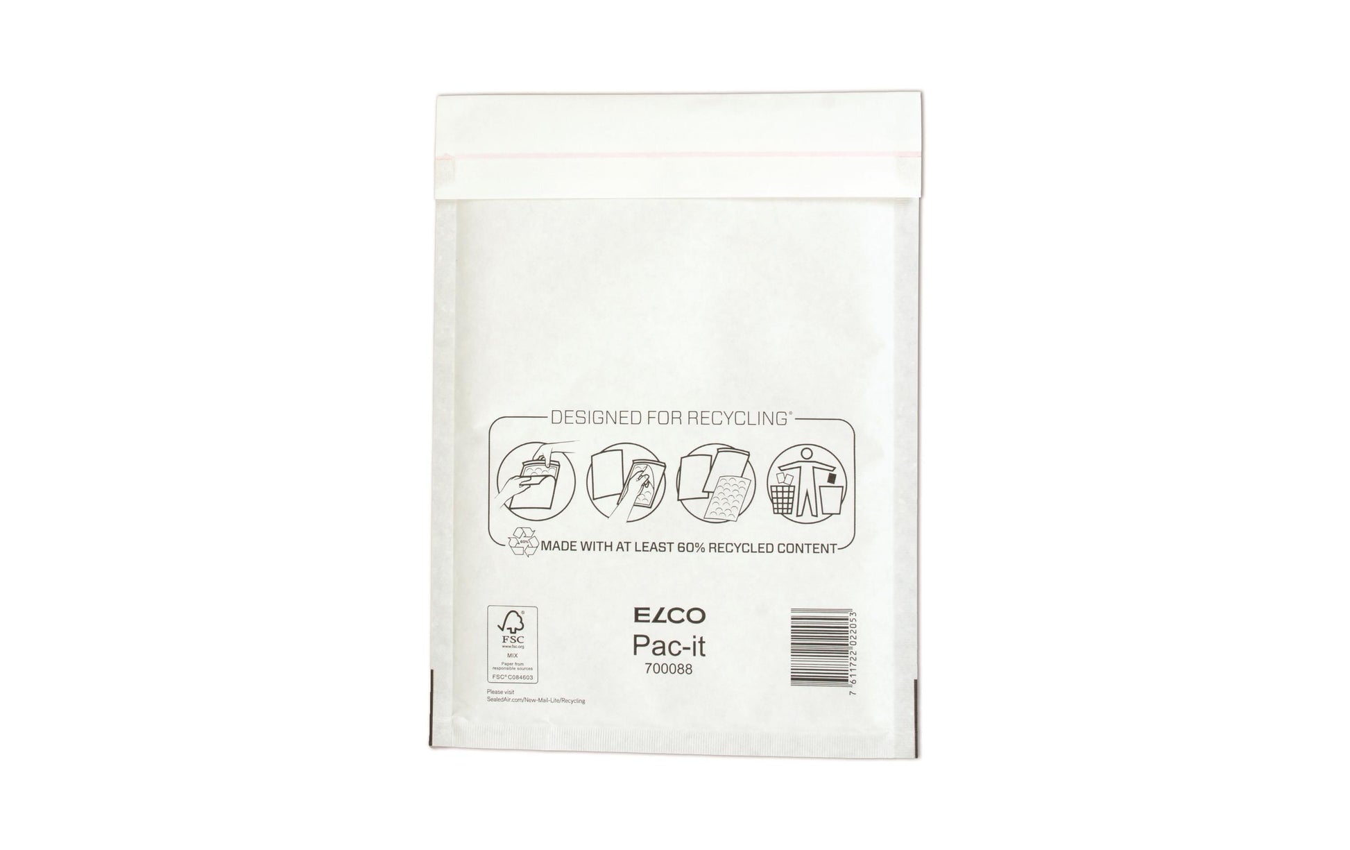 Elco Couvert 200 × 270 mm, Haftklebend, Weiss, Papier – 100 Stk.