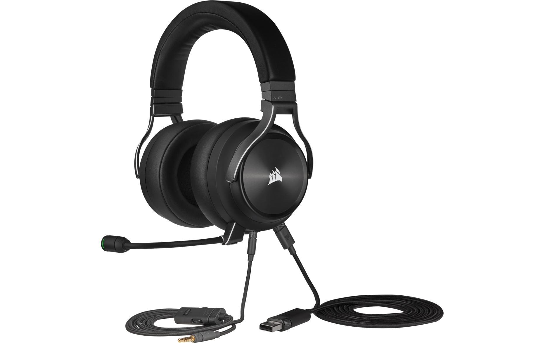 Corsair Virtuoso RGB Wireless XT – Over-Ear Headset – USB-A, Surround Sound – Schwarz