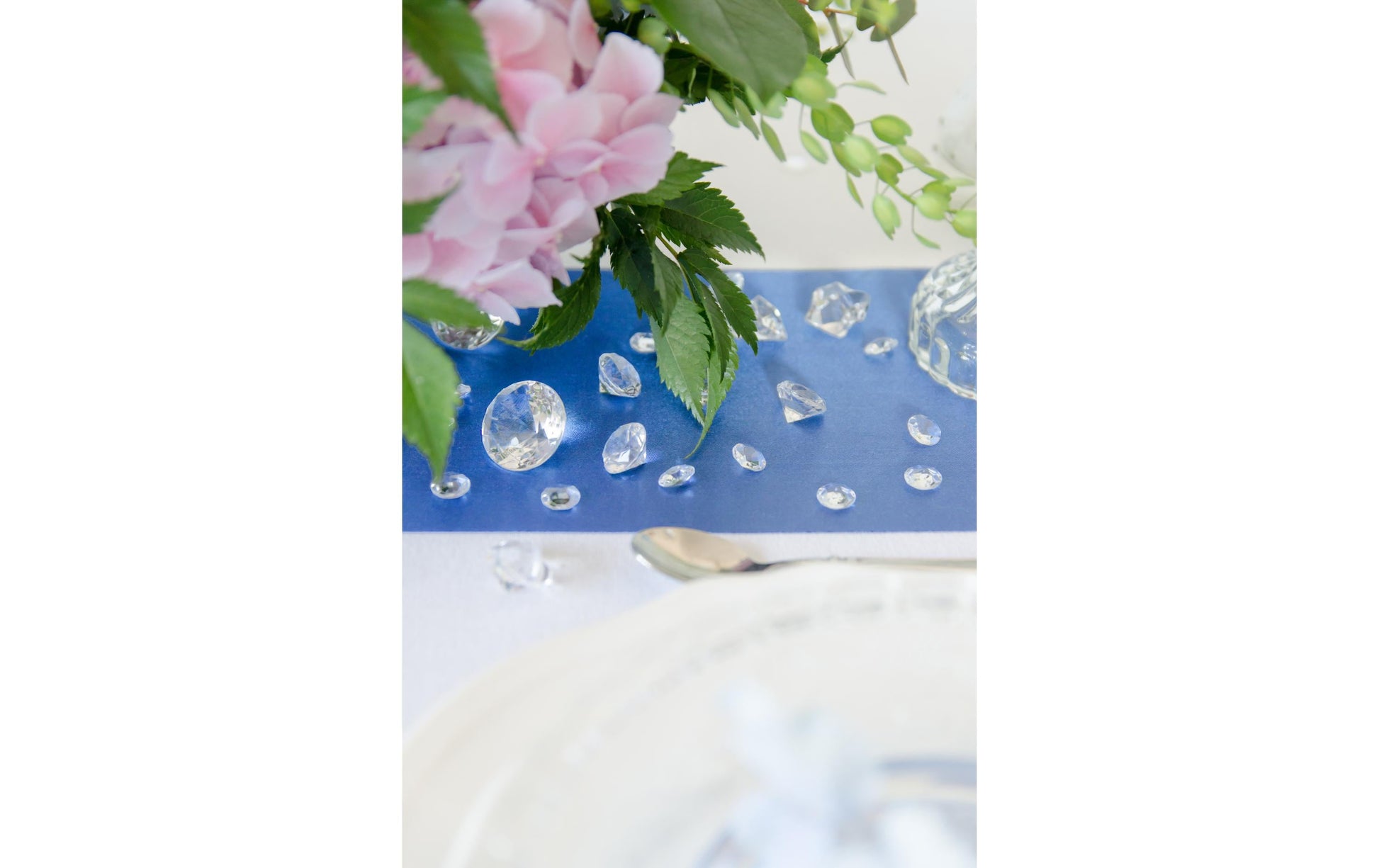 PartyDeco Konfetti Hochzeit – Transparent – 12 × 12 mm – Kunststoff – 100 Stk