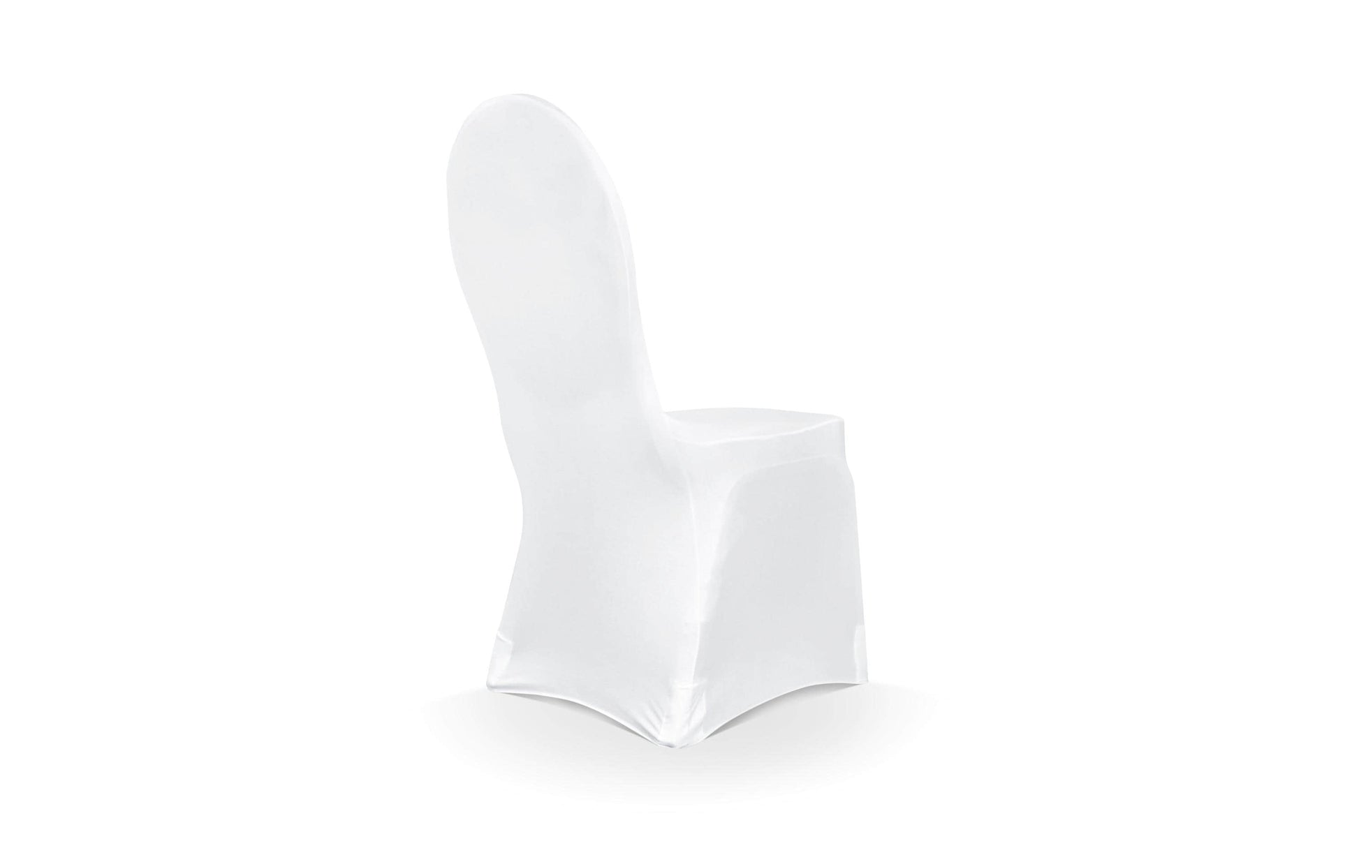 PartyDeco Stuhlhusse – 38 × 37 cm, Weiss, Stretch-Stoff