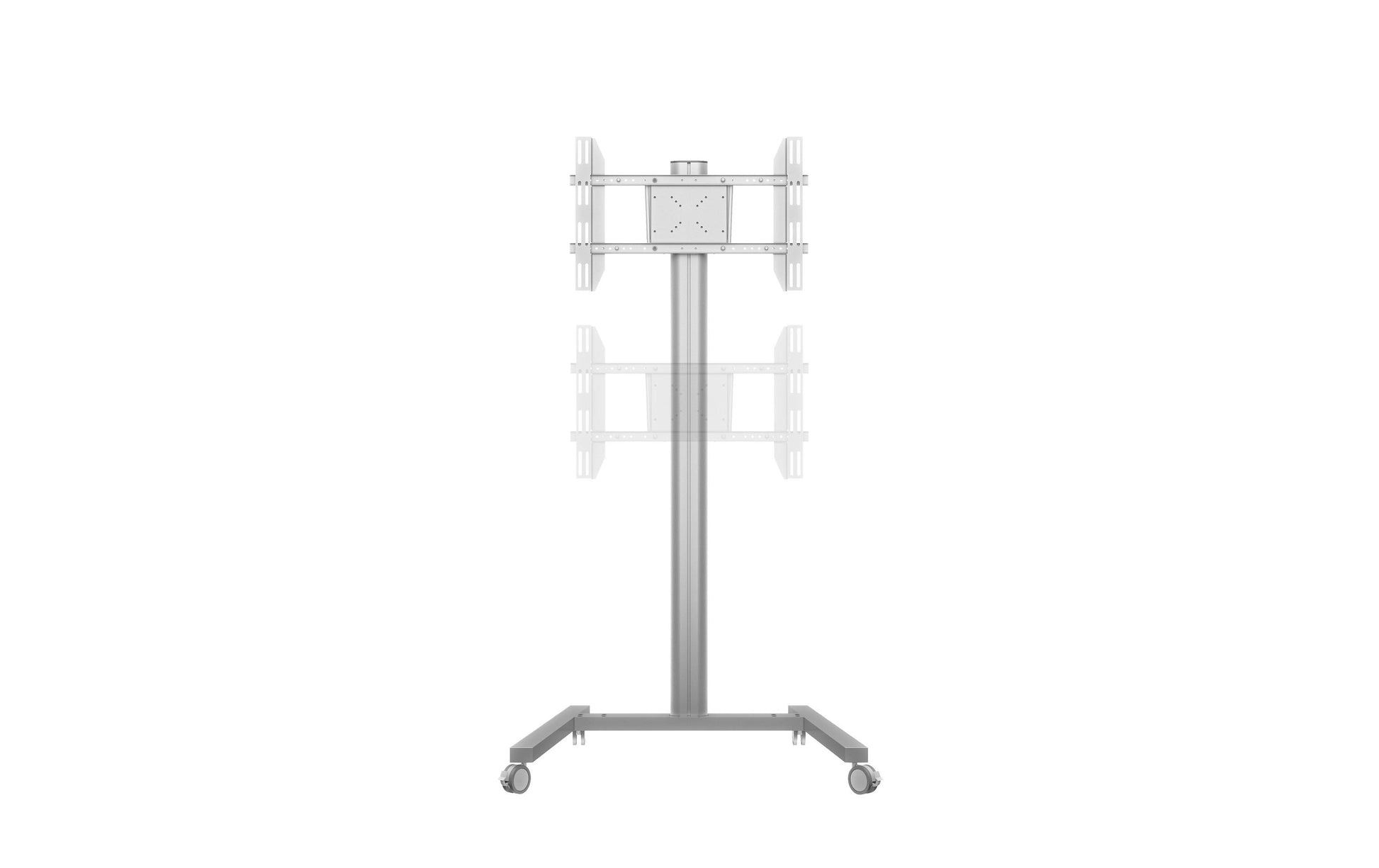 Multibrackets 180 S – Höhenverstellbarer Displayständer für 47", VESA 400×600, bis 50 kg, silber