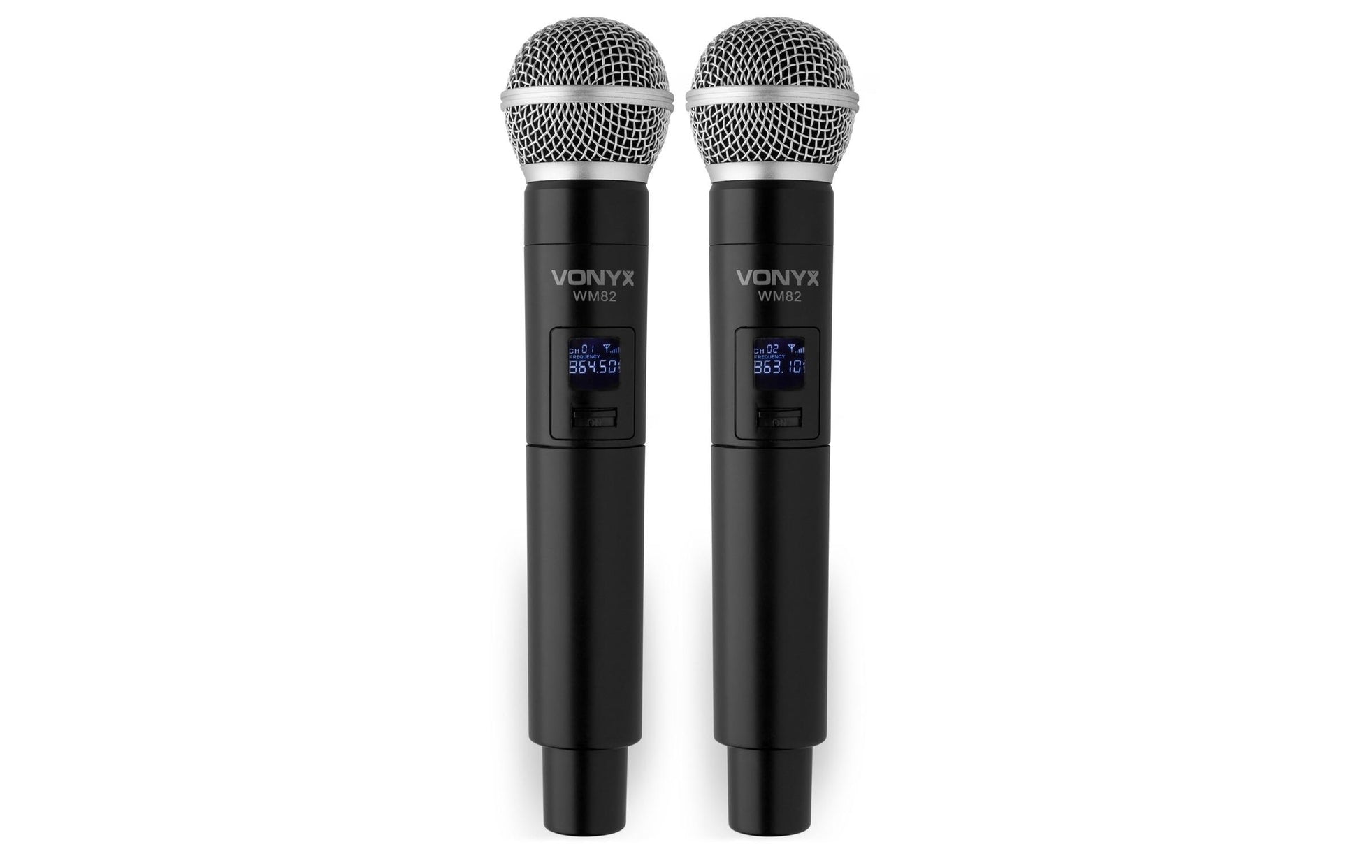 Vonyx WM82 – Bühnenmikrofon 2er-Set – XLR, 6,35 mm Klinke, Kabellos, Niere, 30–20'000 Hz