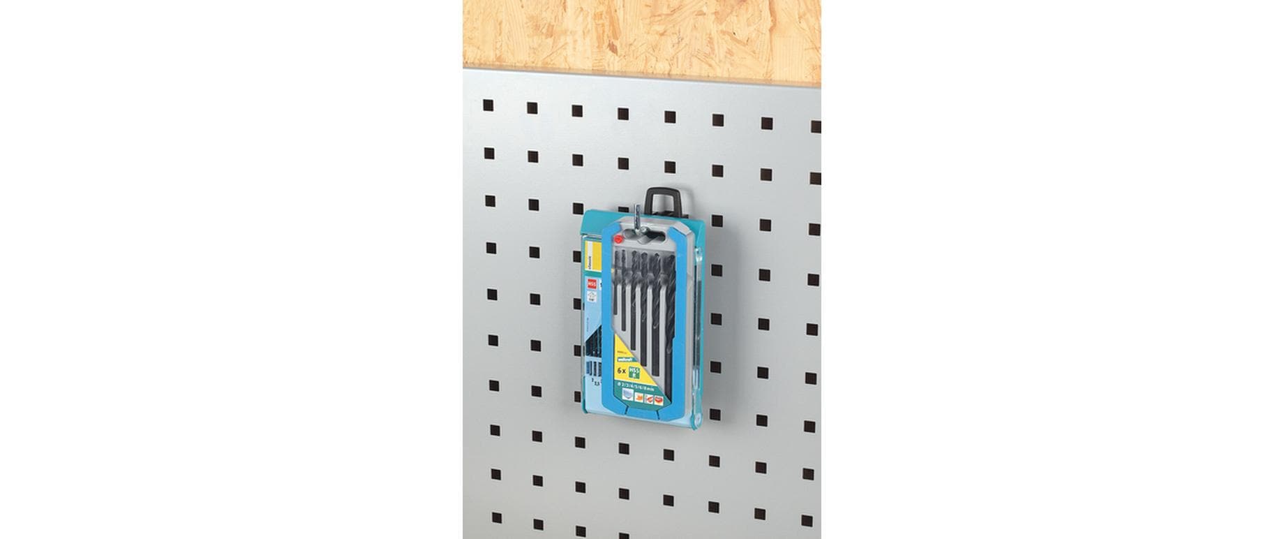 wolfcraft GmbH Wolfcraft Lochwand-Haken – 5-teilig, J-Haken, belastbar 2 kg, schwarz, B 30 × H 68 × T 30 mm, für Lochwand
