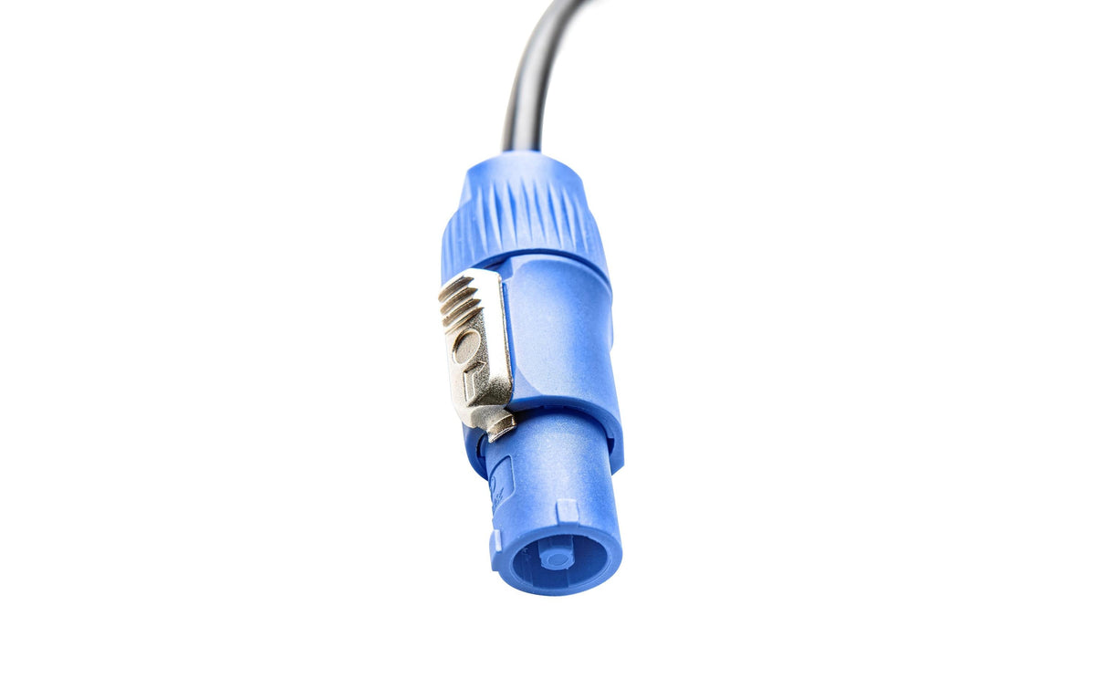 PD-Connex PowerCON Stromkabel – T12–PowerCON, 1,5 m, 3×1,5 mm², schwarz, mit Verriegelung