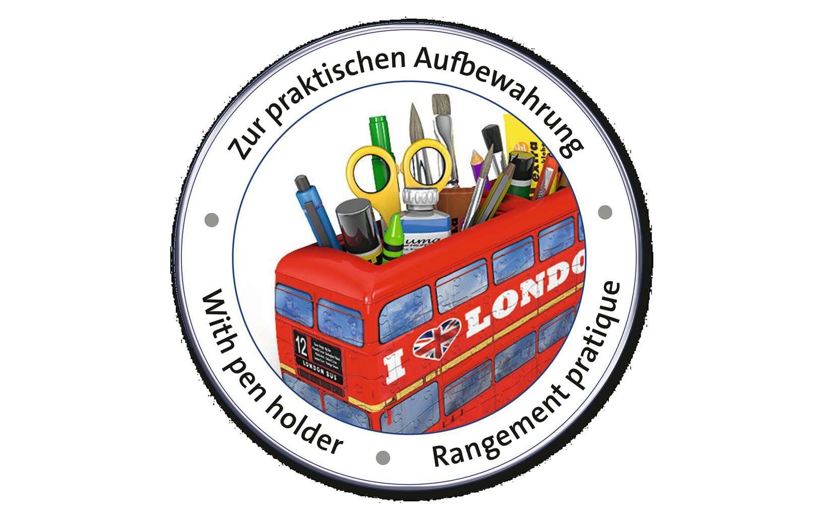 Ravensburger 3D-Puzzle London Bus – 216 Teile – 22,1 × 6,9 × 31,1 cm – ab 8 J.