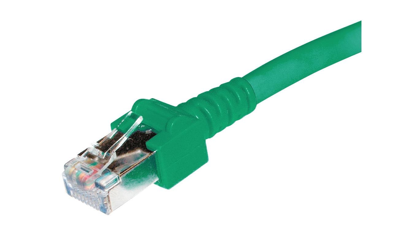 Dätwyler it infra Patchkabel Cat 5e – 1,5 m, RJ45–RJ45, Grün, S/UTP, halogenfrei