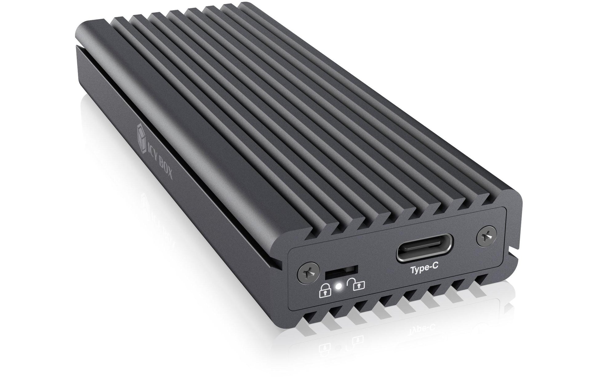 ICY BOX IB-1817MC-C31 – 1-Schacht M.2 SSD-Gehäuse – USB 3.2 Gen 2 (10 Gbit/s), PCIe 3.0/NVMe, SATA III