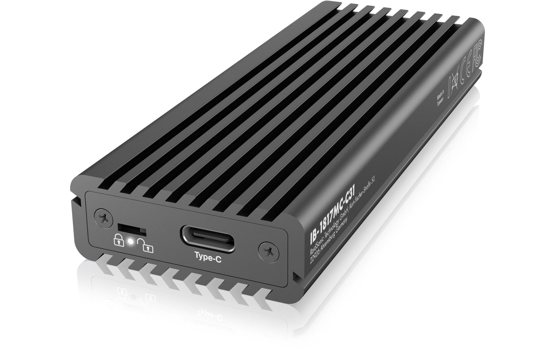 ICY BOX IB-1817MC-C31 – 1-Schacht M.2 SSD-Gehäuse – USB 3.2 Gen 2 (10 Gbit/s), PCIe 3.0/NVMe, SATA III