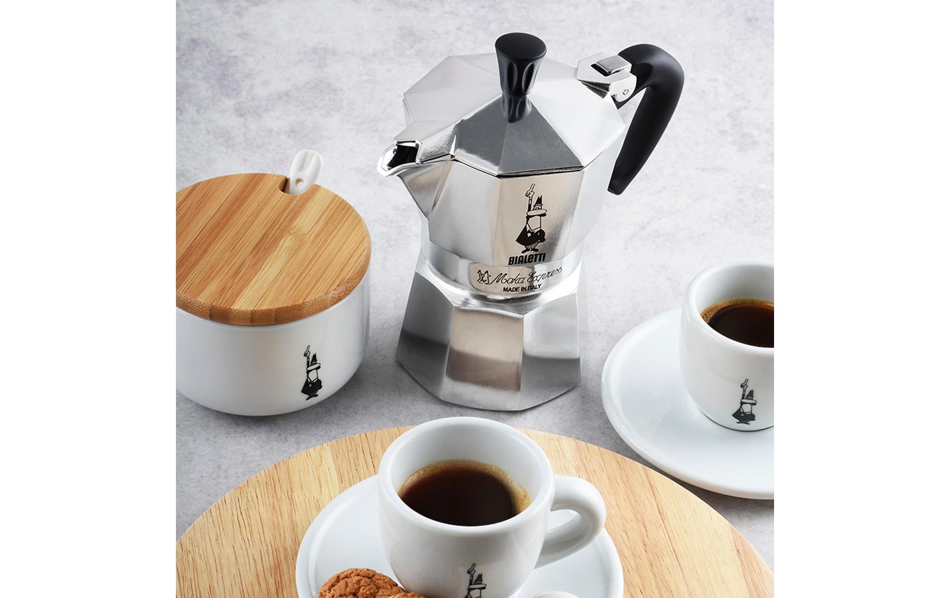 Bialetti Moka Express French Press / Kaffeebereiter – 0,8 l, 18 Tassen, Aluminium