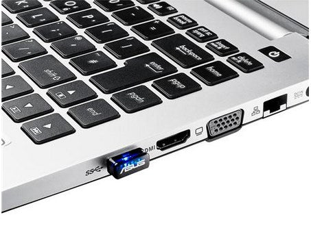 ASUS USB-N10 NANO USB-WLAN-Adapter – Wi-Fi 4 (802.11n), bis 150 Mbit/s – USB – Schwarz