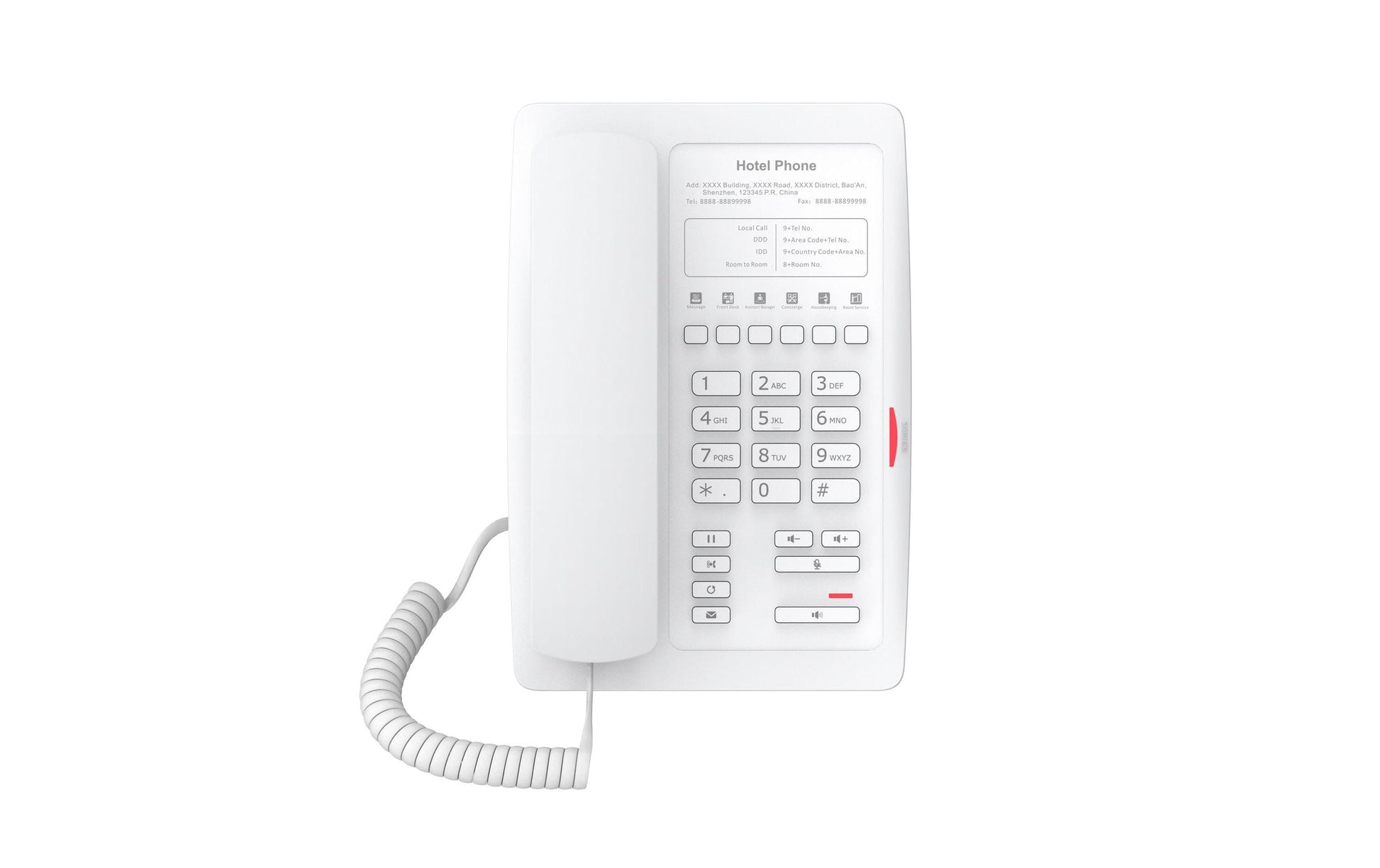 Fanvil H3W – WLAN-Telefon (Handgerät), WLAN, PoE, Weiss