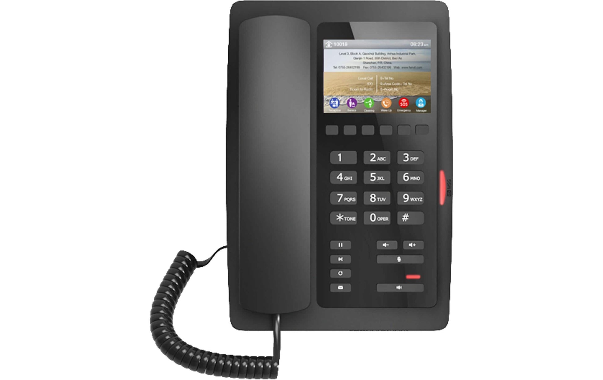 Fanvil H5 – IP-Telefon, 2 SIP-Konten, PoE, Schwarz