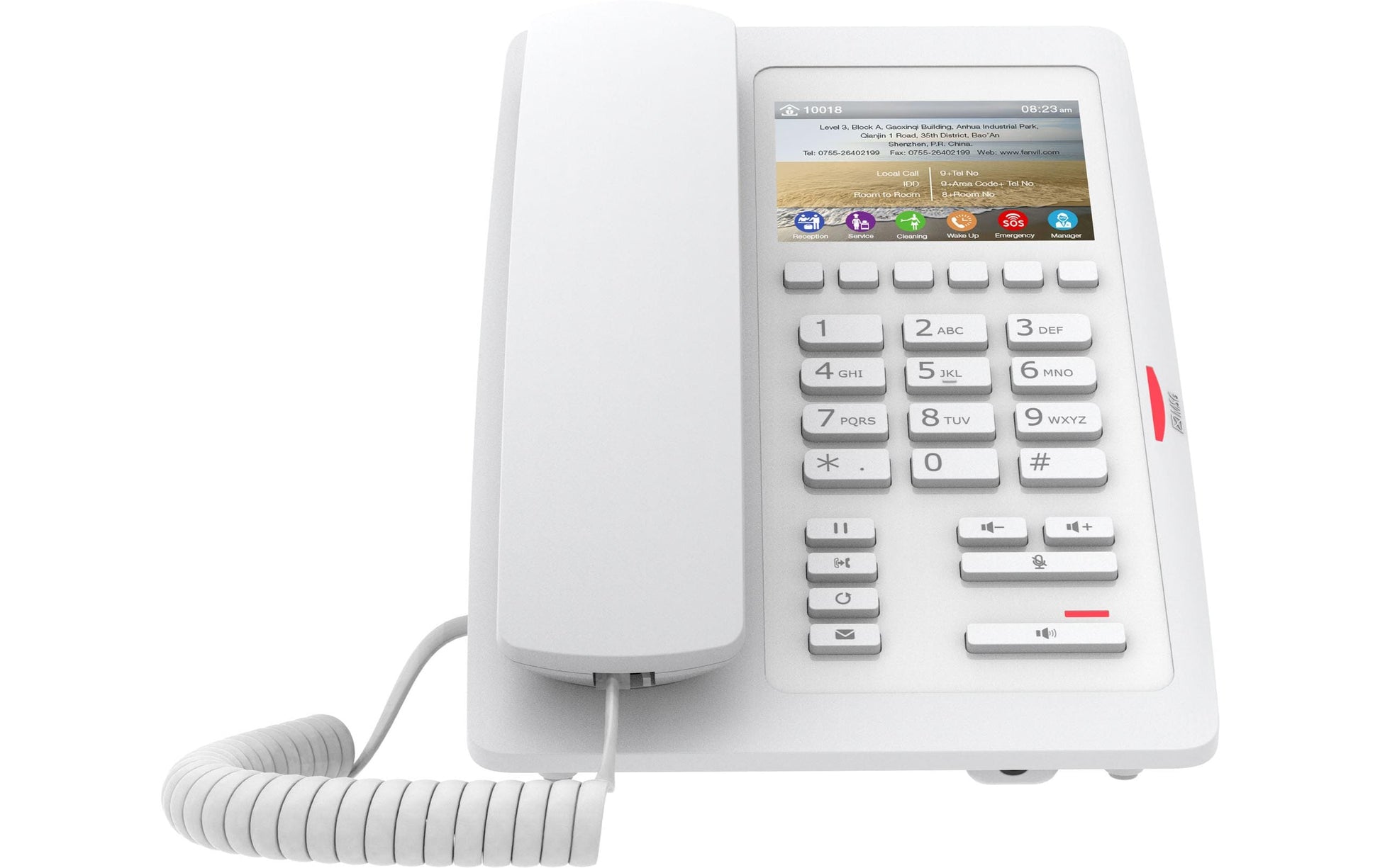 Fanvil H5 – IP-Telefon, 2 SIP-Konten, für 3CX, PoE, Weiss