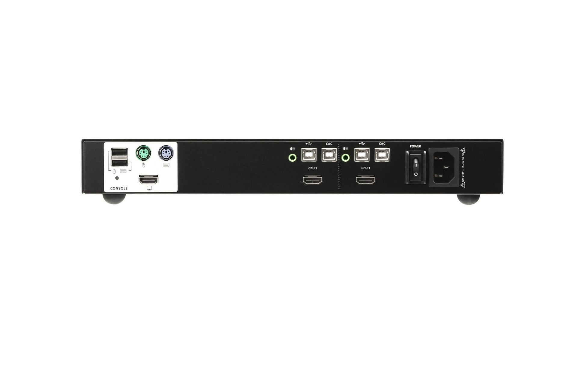 ATEN CS1182H-AT-G – KVM-Switch 2×1, HDMI/USB/PS/2, 4K (3840 × 2160)