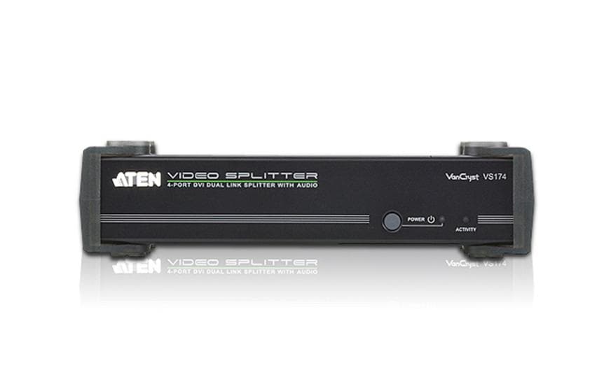 ATEN 4-Port DVI-Splitter, Dual-Link, Audio, RS-232