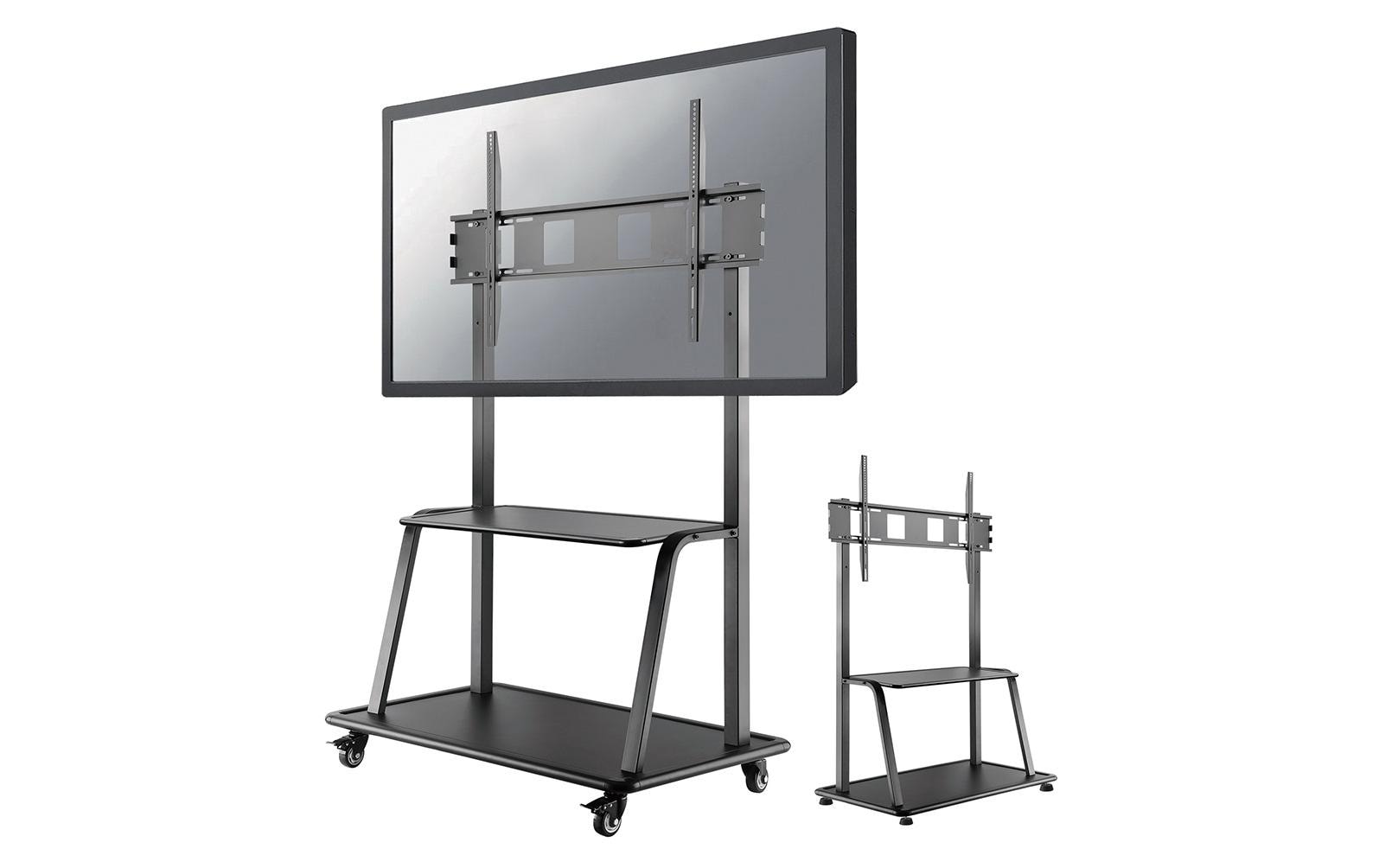 Neomounts NS-M4000BLACK – Trolley, höhenverstellbar, für 60–105", VESA 200×200–1000×600, bis 150 kg, schwarz