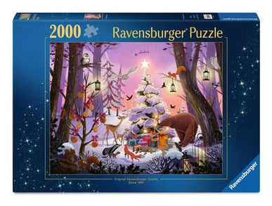 Ravensburger Puzzle Christmas in the Woods – 2000 Teile – 98 × 75 cm – ab 12 J.