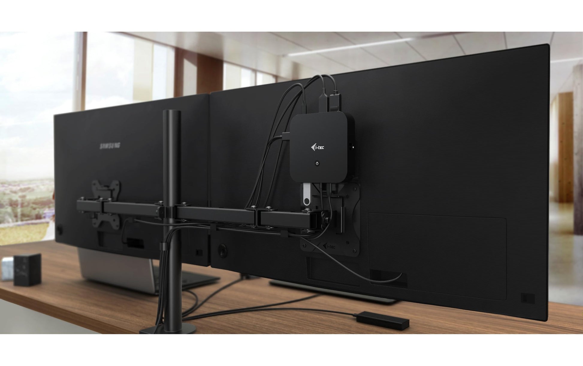 i-tec MST DS Dockingstation – USB-C, DP, HDMI, 5× USB-A, 2× USB-C, 100 W PD, GbE, für Windows/Mac/Linux
