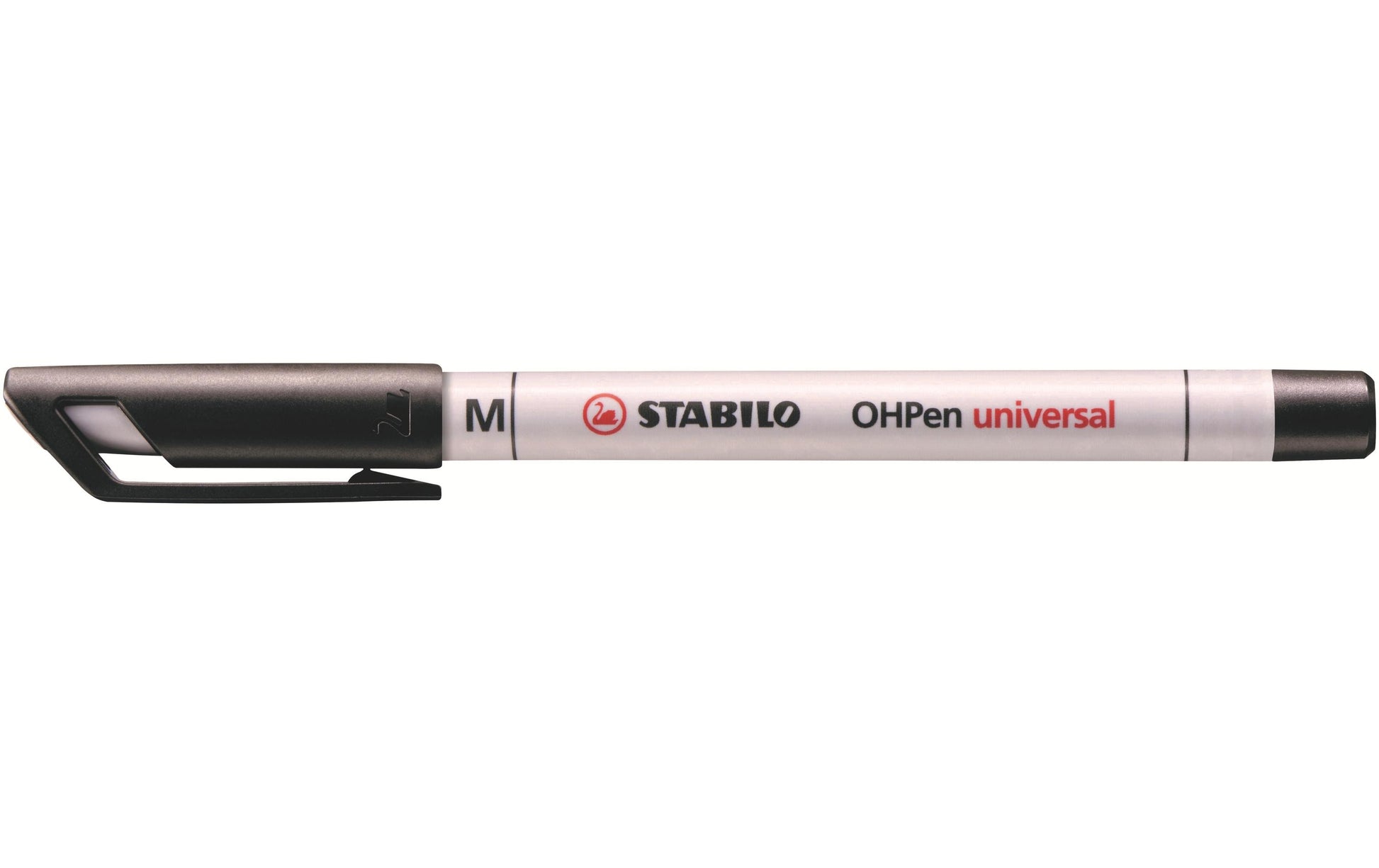 STABILO OHPen OHP-Marker – schwarz, 10 Stk., feucht abwischbar – für Folien & glatte Oberflächen
