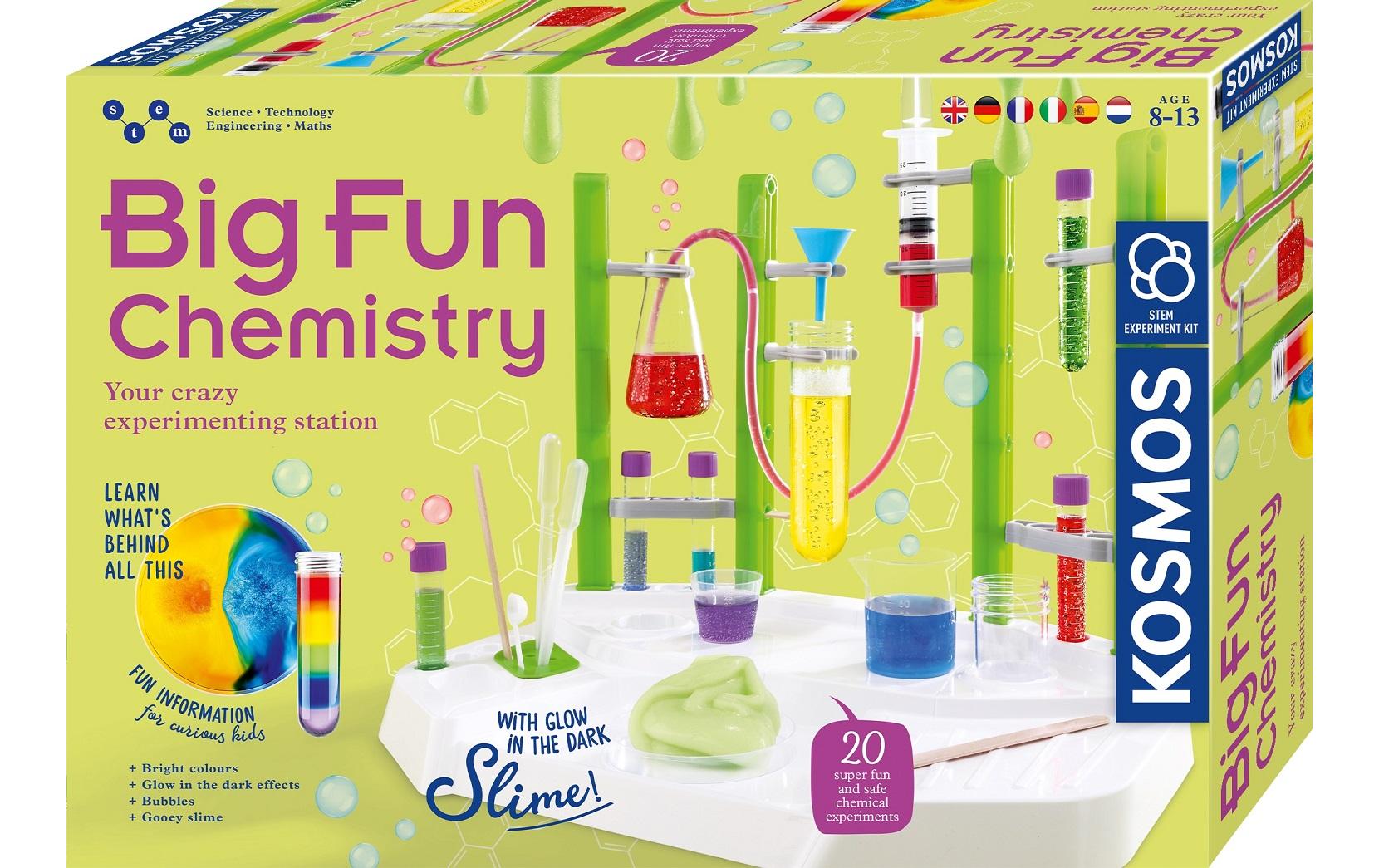 Kosmos Experimentier-Bausatz – Big Fun Chemistry, ab 8 Jahren, Mehrsprachig
