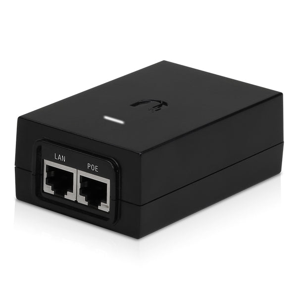 Ubiquiti POE-48-24W-G PoE-Injektor 24 W – RJ-45×2, Gigabit Ethernet, 48 V PoE – Eingang 100–240 V – schwarz