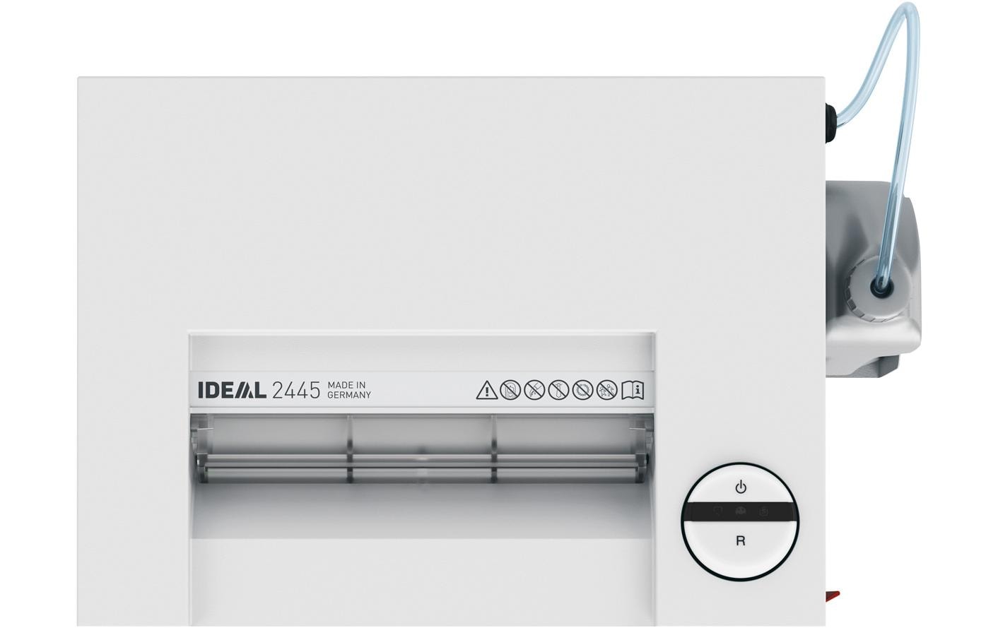 Ideal 2445MC – Aktenvernichter, DIN P-6, Mikroschnitt 0,8 × 12 mm, 5 Blatt, 35 l, mit Autofeed