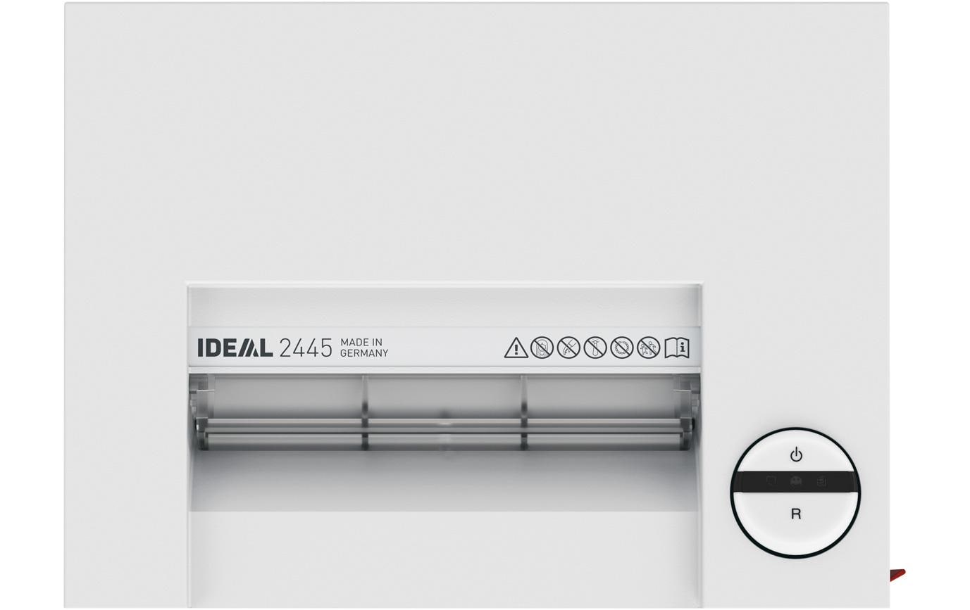 Ideal 2445/MC – Aktenvernichter, DIN P-6, Partikelschnitt 0,8 × 12 mm, 5 Blatt, 35 l, A4