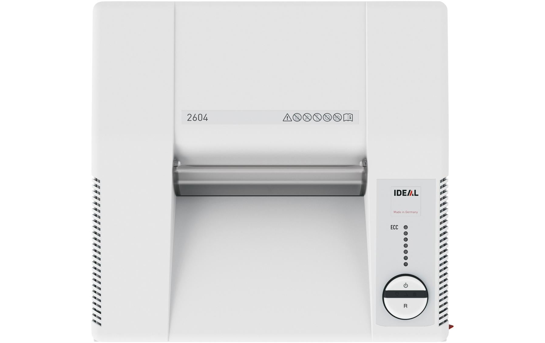 Ideal 2604MC – Aktenvernichter mit Autofeed, DIN P-6, Mikroschnitt 0,8 × 12 mm, 100 l