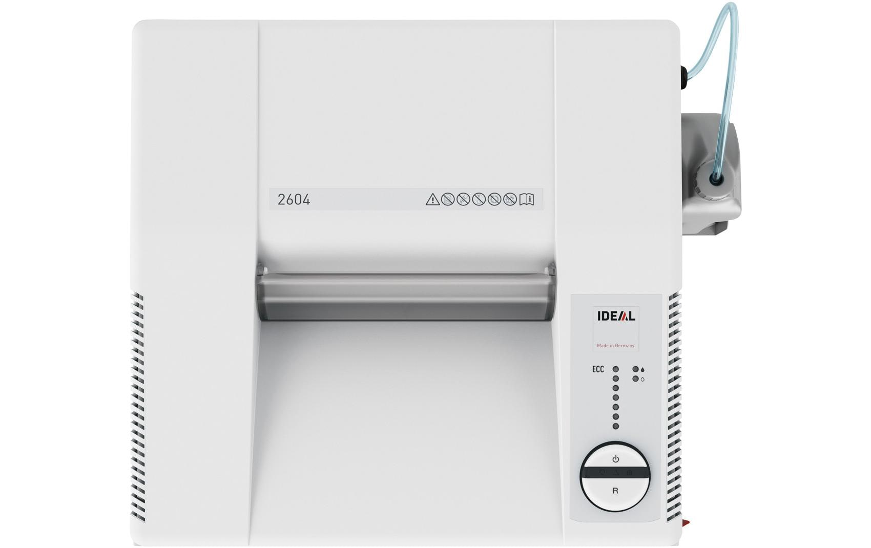 Ideal 2604/CC5 – Aktenvernichter, DIN P-5, Partikelschnitt 2 × 15 mm, 15 Blatt, 100 l, A4, mit automatischem Ölen