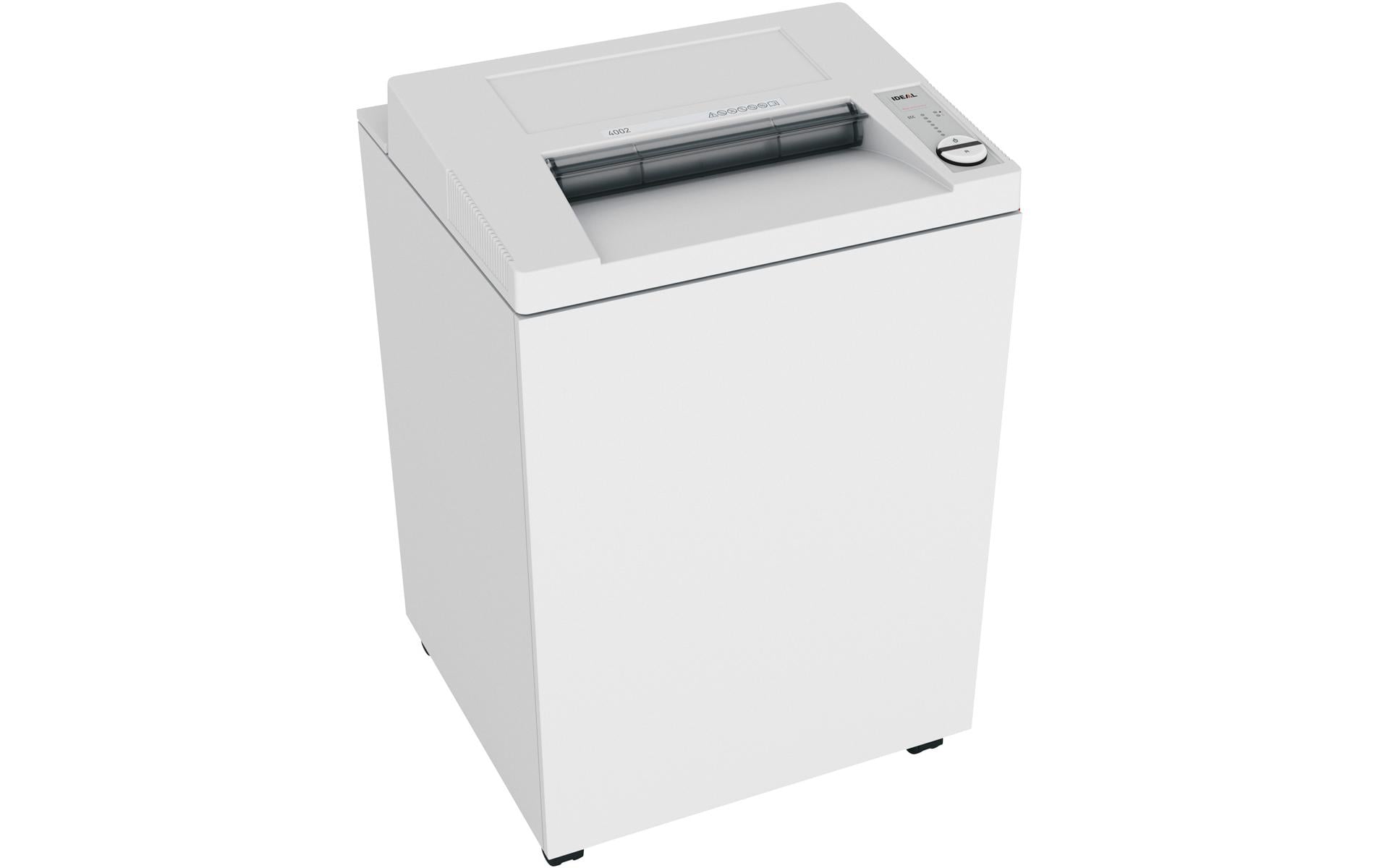Ideal 4002/CC5 – Aktenvernichter, DIN P-5, Partikelschnitt 2 × 15 mm, 15 Blatt, 165 l, A3