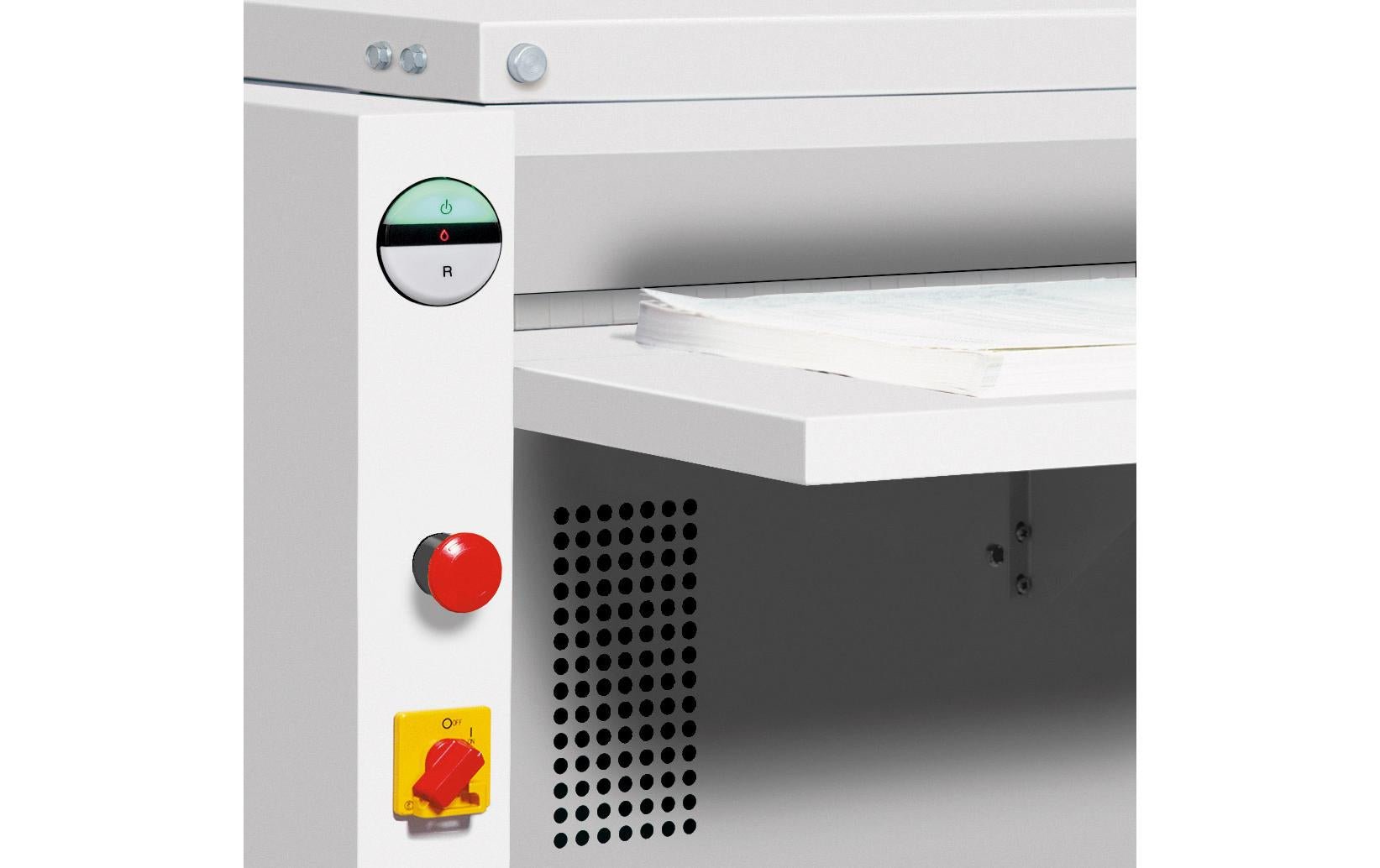 Ideal 4600CC/2x15 – Aktenvernichter mit Autofeed, DIN P-4, Partikelschnitt 2 × 15 mm, 45 Blatt, 230 l