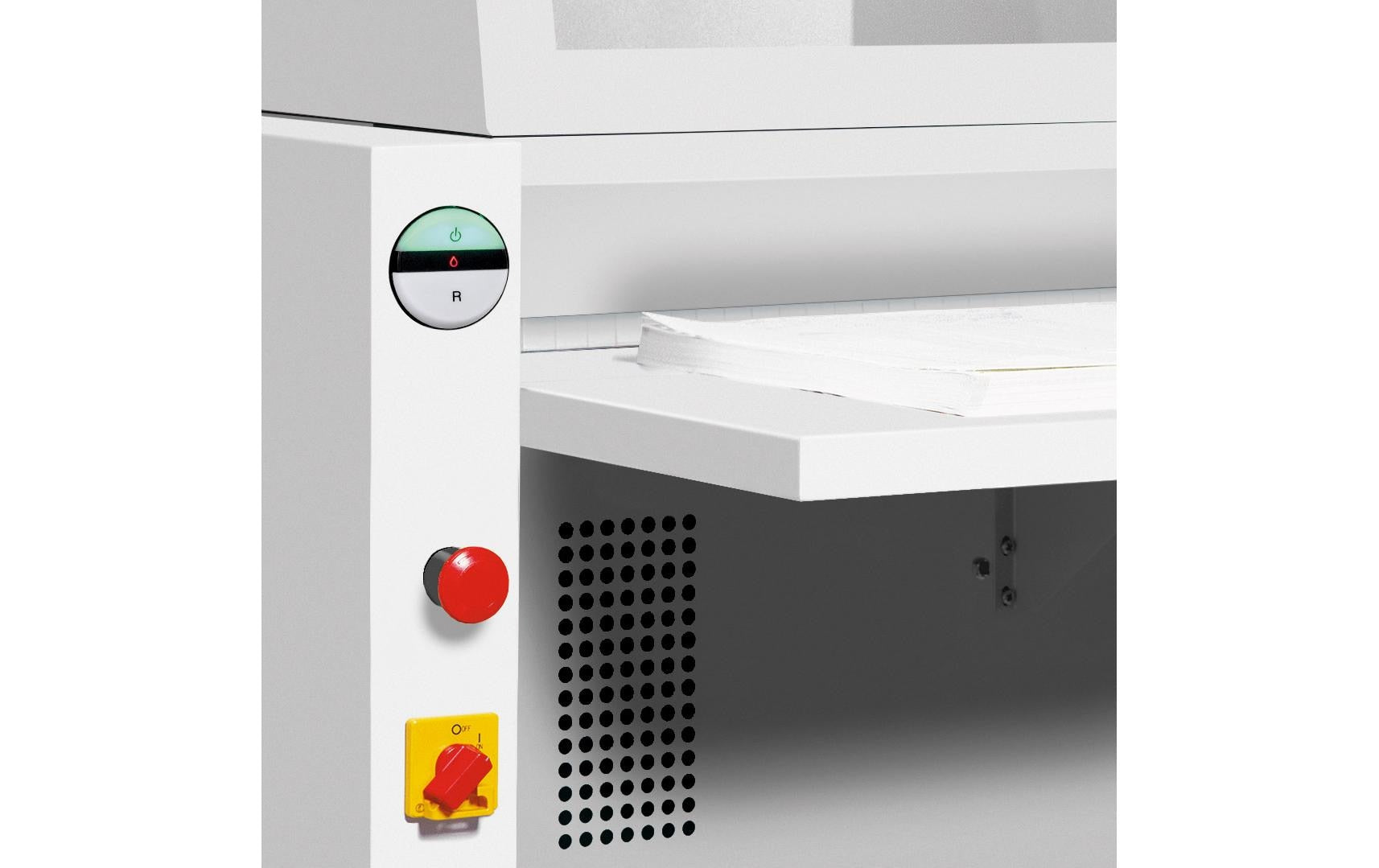 Ideal 4606CC – Aktenvernichter mit Autofeed, DIN P-4, Partikelschnitt 4 × 40 mm, 75 Blatt, 230 l, A4
