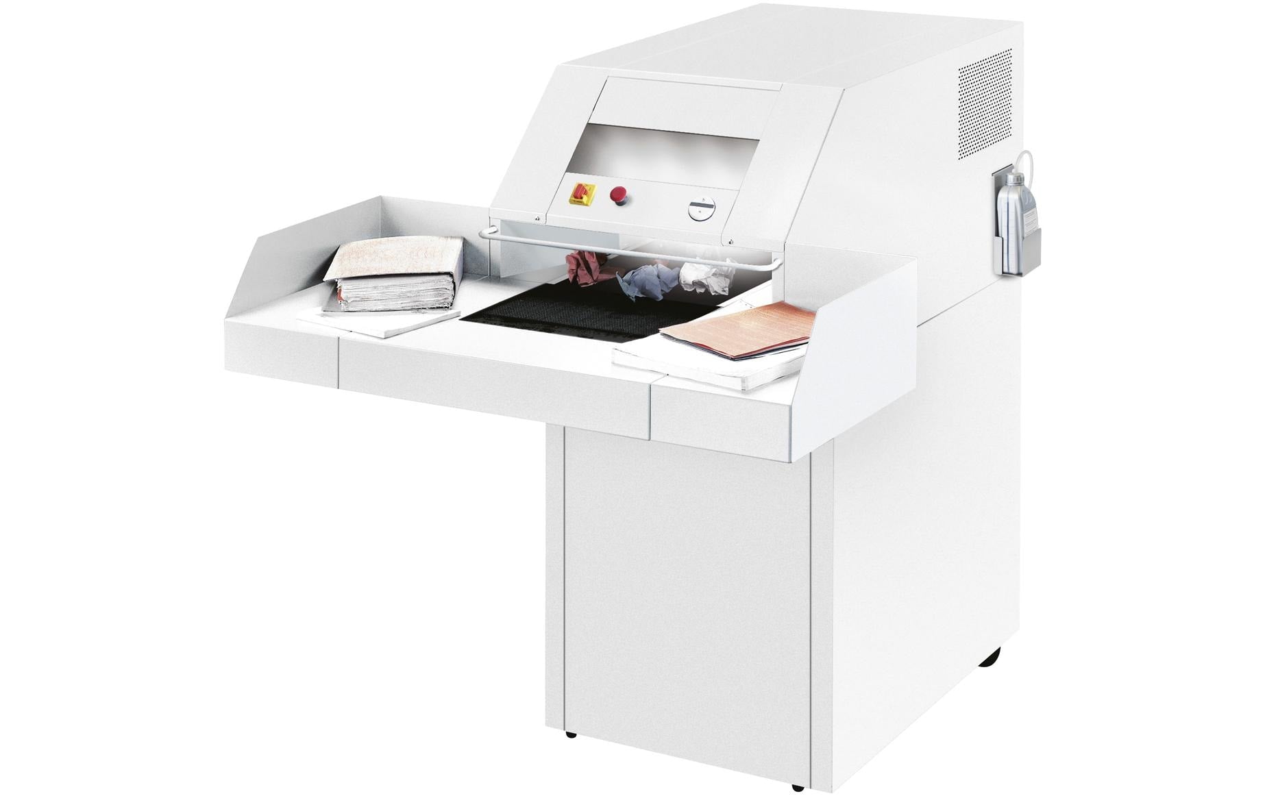 Ideal 4108CC – Aktenvernichter, DIN P-3, Partikelschnitt 6 × 50 mm, 100 Blatt, 300 l, mit Autofeed